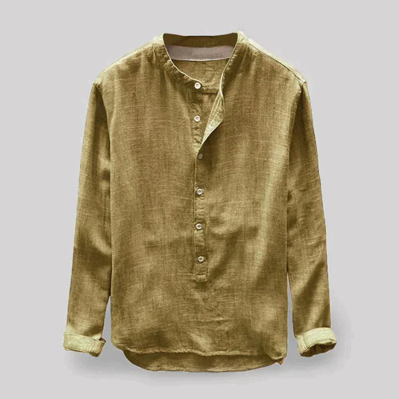 Stylish long sleeves shirt for men with breathable fabric and a tailored fit—perfect for versatile summer fashion and all-day comfort.