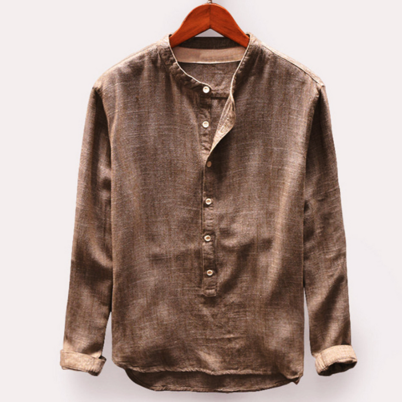Stylish long sleeves shirt for men with breathable fabric and a tailored fit—perfect for versatile summer fashion and all-day comfort.