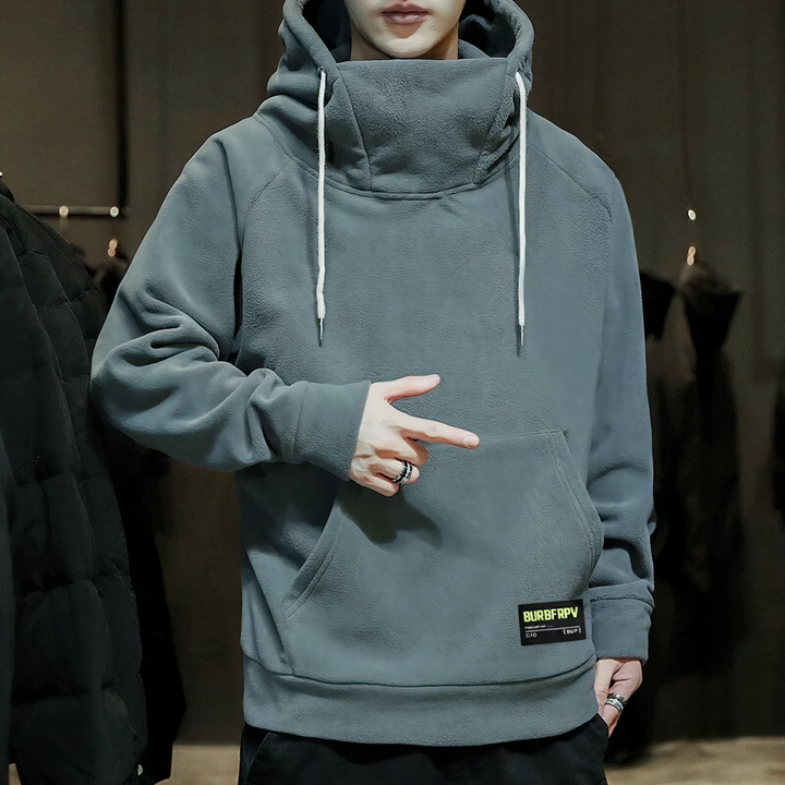 Stylish men’s warm hoodie with soft fleece lining and modern fit, ideal for cozy and confident Autumn days.