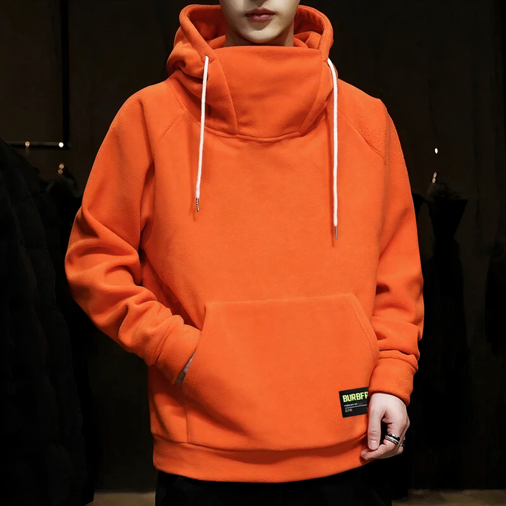 Stylish men’s warm hoodie with soft fleece lining and modern fit, ideal for cozy and confident Autumn days.