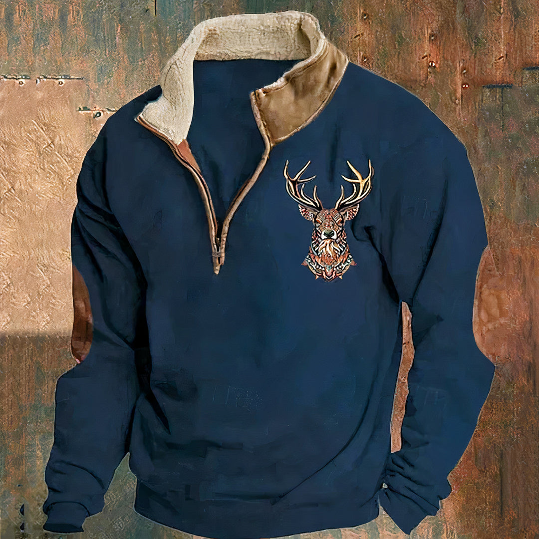 Stylish outdoor autumn sweater for men, lightweight and warm, perfect for layering on crisp days.
