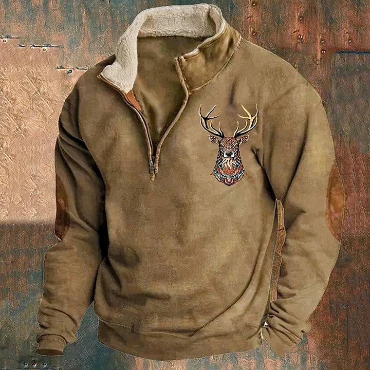 Stylish outdoor autumn sweater for men, lightweight and warm, perfect for layering on crisp days.