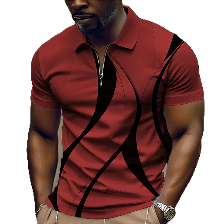 Stylish zip polo shirt for men with breathable fabric and modern design, perfect for summer comfort and style.






