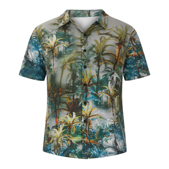 Men's tropical Hawaiian summer shirt with breathable, lightweight fabric for a stylish and comfortable look.