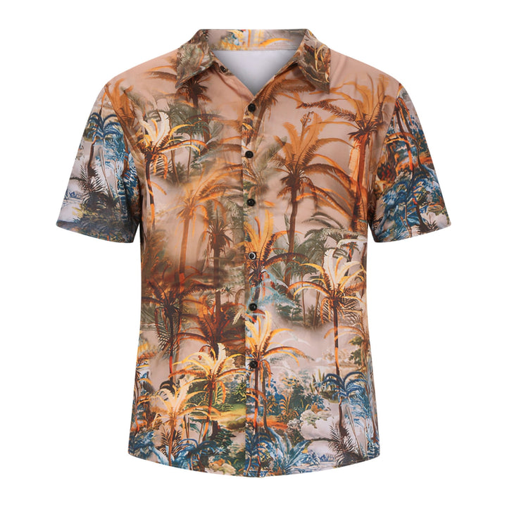 Men's tropical Hawaiian summer shirt with breathable, lightweight fabric for a stylish and comfortable look.