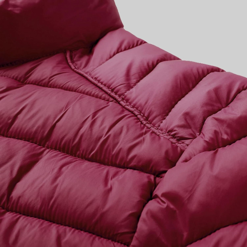 Waterproof men's puffer jacket, designed for warmth and protection on chilly autumn days.
